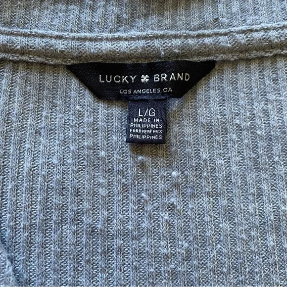 Long Sleeve Ribbed Henley - Picture 4 of 4